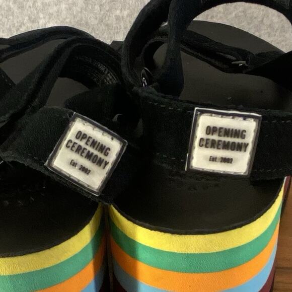 🌈 Teva x Opening Ceremony Womens 5 Rainbow Platform Sandals Unworn 🌈 - Picture 8 of 9